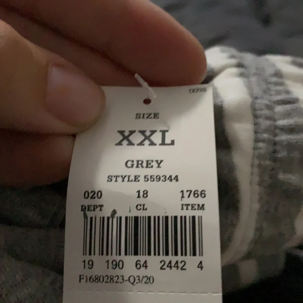 Target Gray and White Striped Pajama Set - Picture 3 of 3